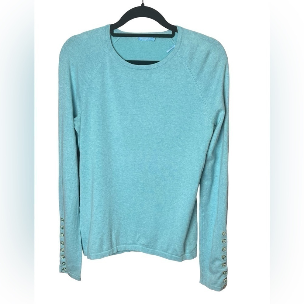 Women's Light Blue Crew Neck Sweater